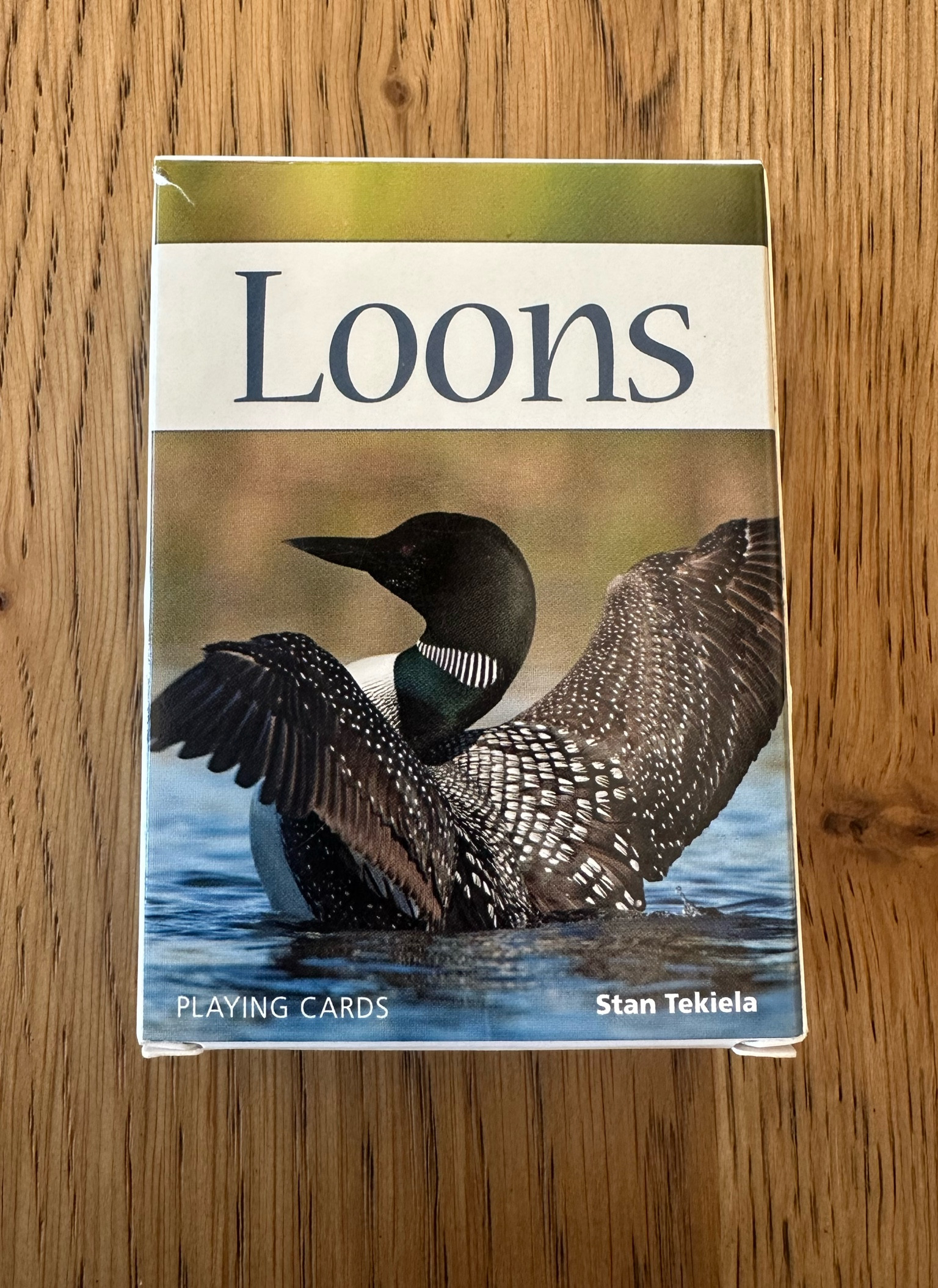 Loon pictures playing cards- great gift for anyone who owns a cabin! 