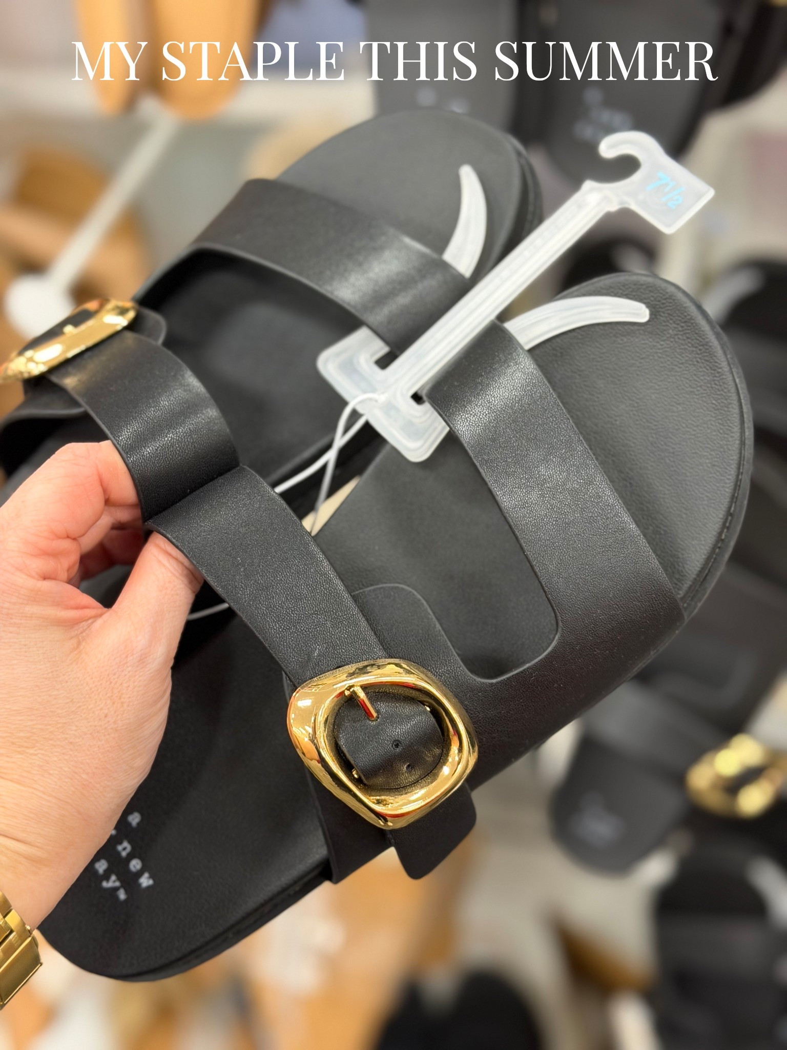 A black sandal will always be my #1 

#LTKgrwm #LTKootd