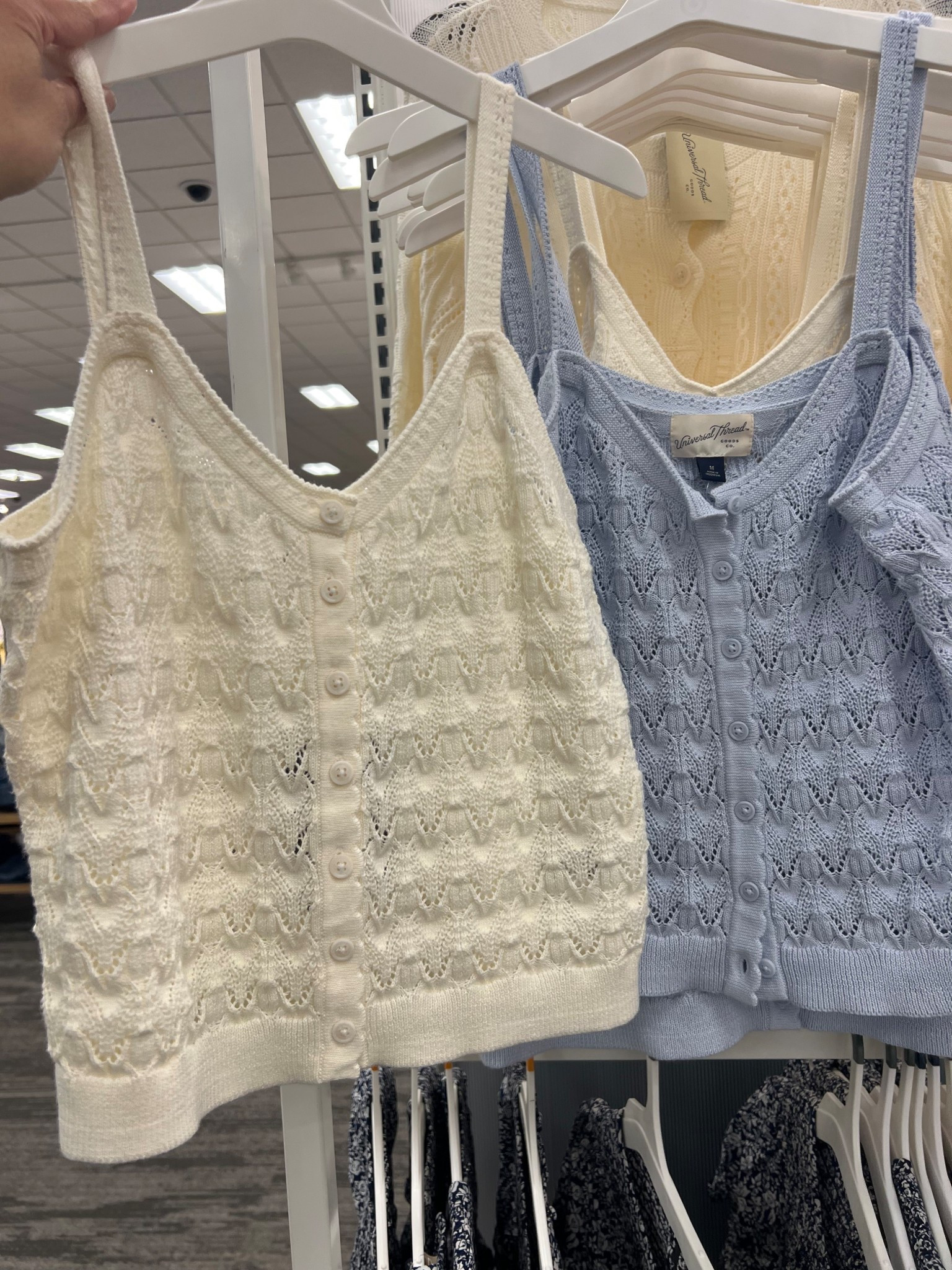 Crochet button up tank, these would be so cute paired with shorts, jeans or a maxi skirtt

#LTKSeasonal #LTKootd