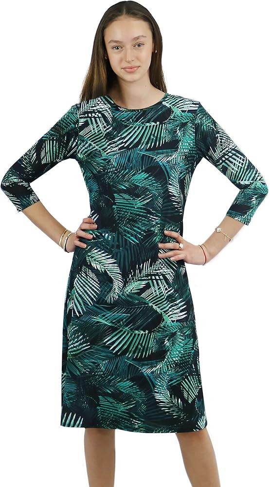 Woman Modest Tznius 3/4 Sleeve Swimdress, Beach Cover up UPF 50+ Sun Protection | Amazon (US)