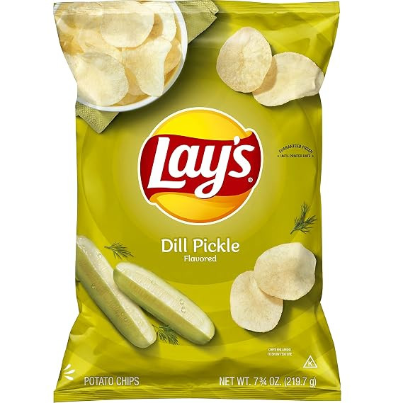 Lay's Potato Chips Dill Pickle Flavor, 7.75 Oz | Amazon (US)