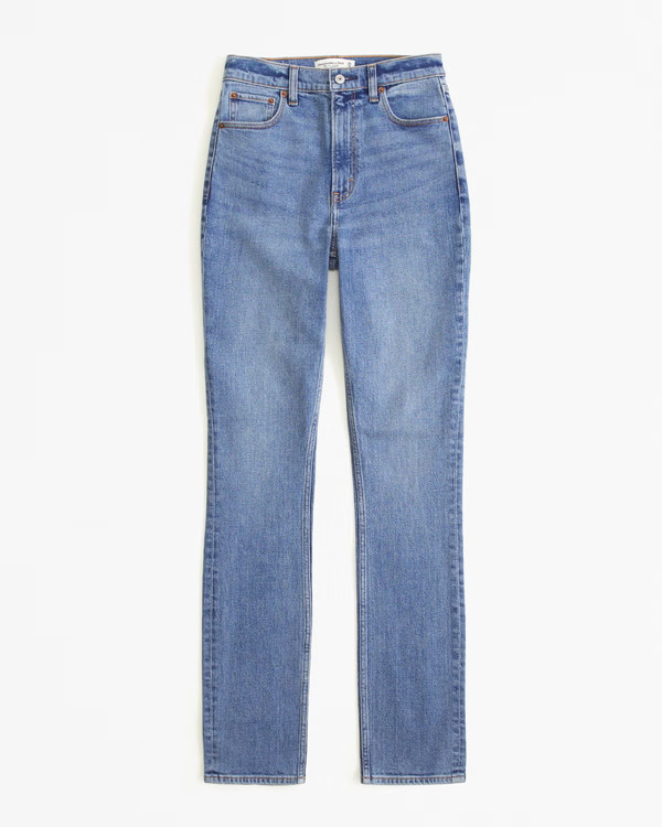 Ultra High Rise 90s Slim Straight Jean | Abercrombie & Fitch (US)