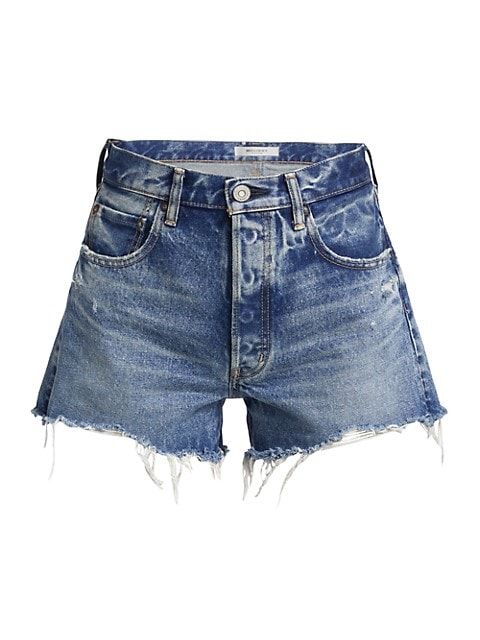 Reedy High-Rise Distressed Cut-Off Jean Shorts | Saks Fifth Avenue