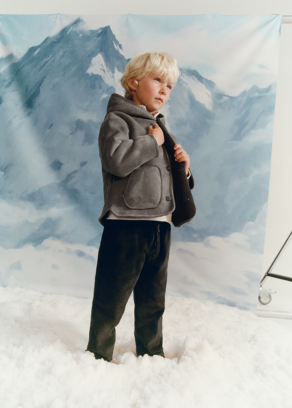 Mantel aus Rauleder mit Shearling-Innenfutter - Kinder | MANGO Deutschland | Mango EU