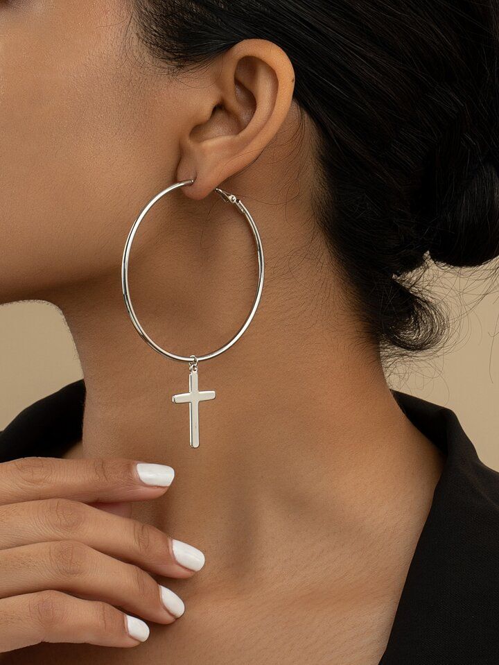 Cross Drop Earrings | SHEIN