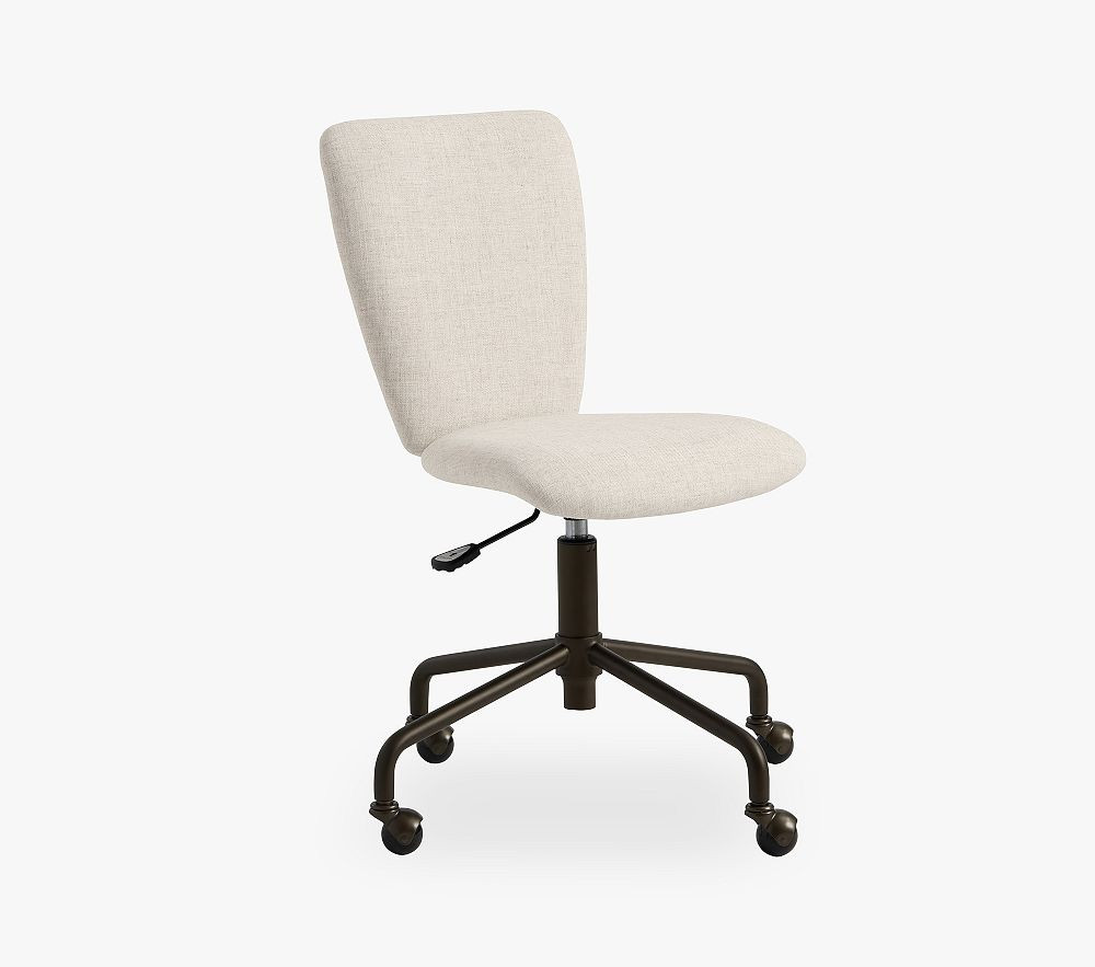 Square Upholstered 4-Leg Desk Chair | Pottery Barn Kids