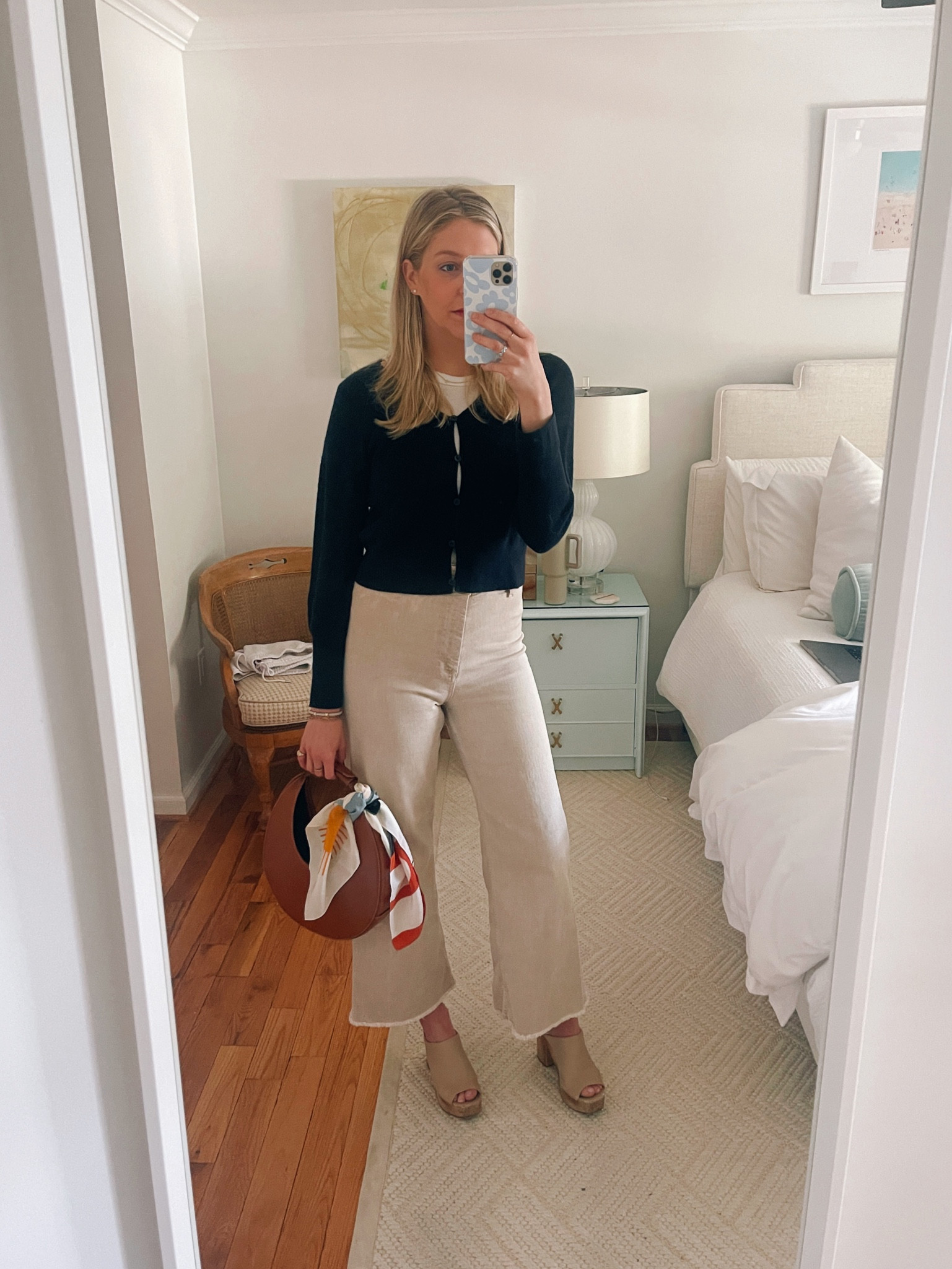 Sunday church! Wearing the Zara marine pants but linked the mango ones. 