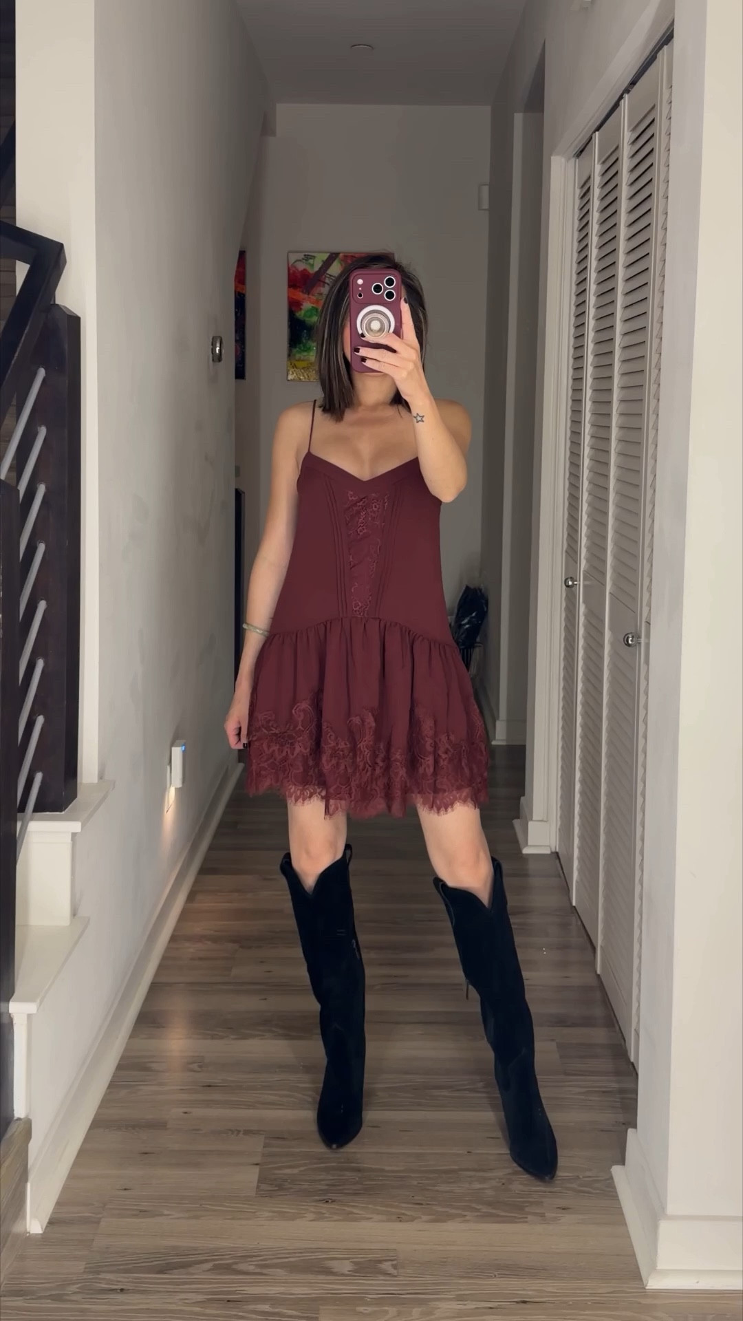 Festival outfit ⚡️ Love this burgundy slip dress from Abercrombie. It’s so comfortable. Also comes in black and blue. Grab it on sale now. 

Slip dress, ootd, festival outfit, lace dress, The Stylizt 




#LTKSpringSale #LTKFestival #LTKootd