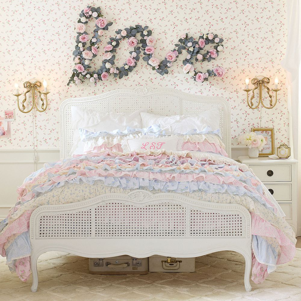 LoveShackFancy Tiered Ruffle Duvet Cover | Pottery Barn Teen