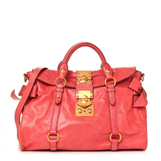 MIU MIU

Vitello Lux Medium Bow Bag Rosa | Fashionphile
