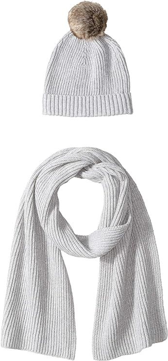 Amazon Essentials Women's Pom Knit Hat and Scarf Set | Amazon (US)