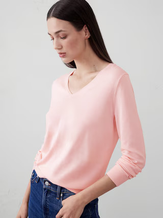 Forever V-Neck Sweater | Banana Republic Factory