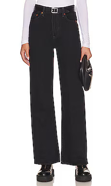 LEVI'S Ribcage Wide in Rosie Posie from Revolve.com | Revolve Clothing (Global)