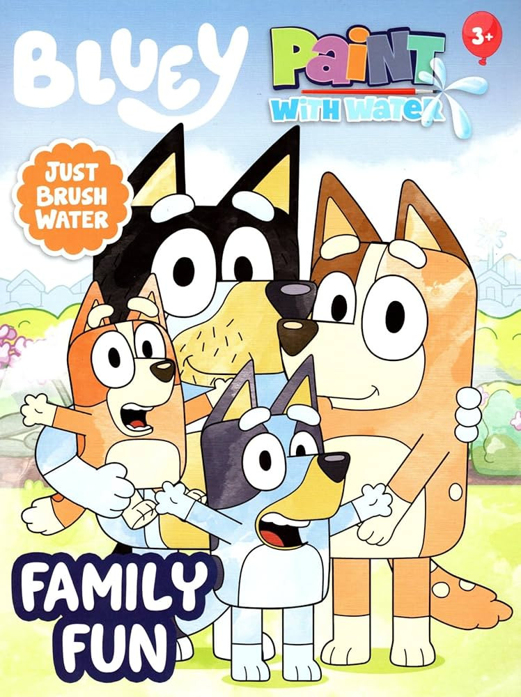 Bluey Paint with Water - Family Fun - Just Add Water - Coloring Books | Amazon (US)