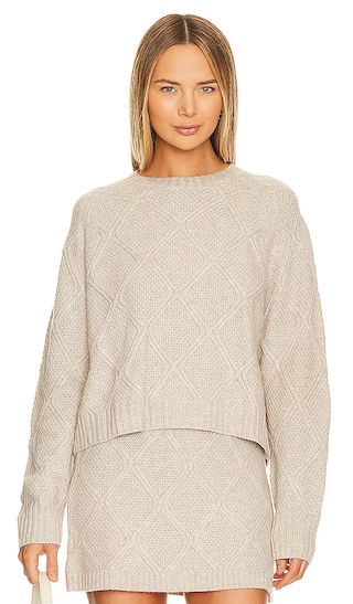 Amelia Knit Pullover in Biscuit | Revolve Clothing (Global)