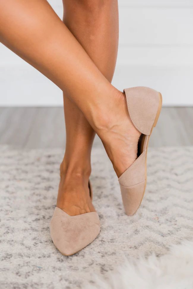 Melissa Suede Taupe Flats | The Pink Lily Boutique