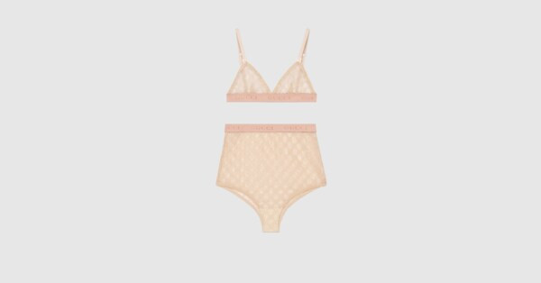 GG tulle lingerie set | Gucci (US)