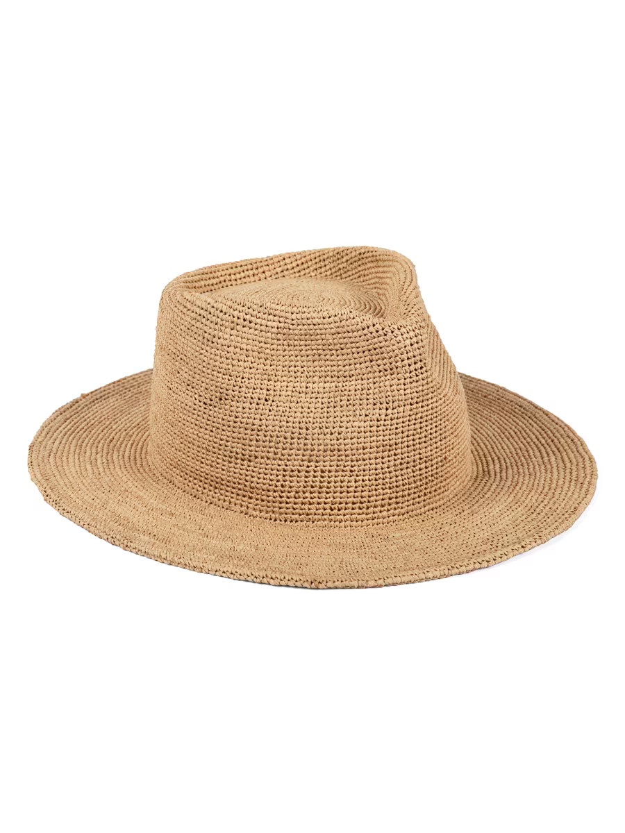 Raffia Straw Fedora | Saks Fifth Avenue