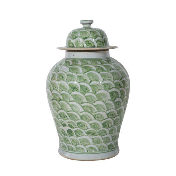 Mint Green Fish Scale Temple Jar | Scout & Nimble