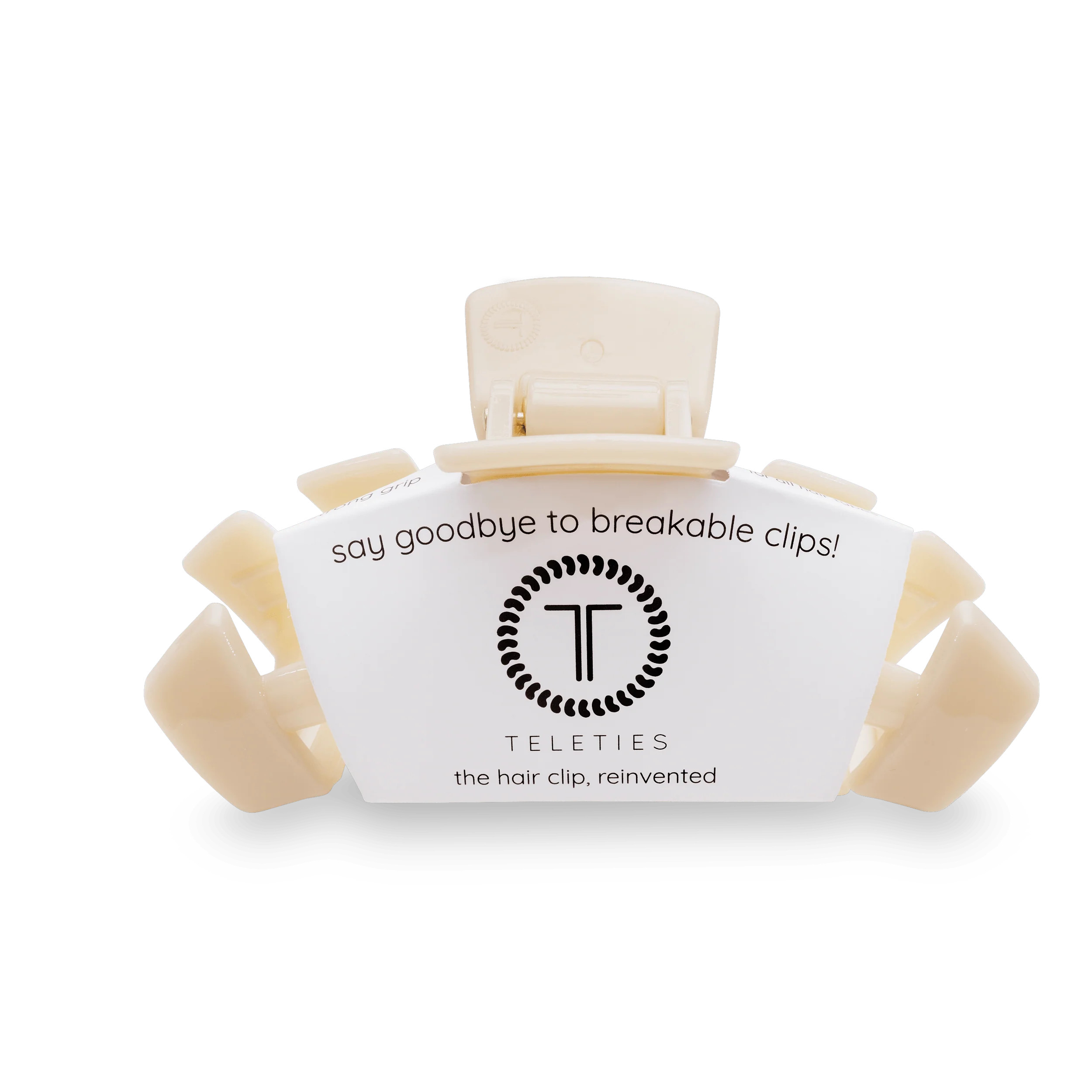 Classic Almond Beige Large Claw Clip | TELETIES