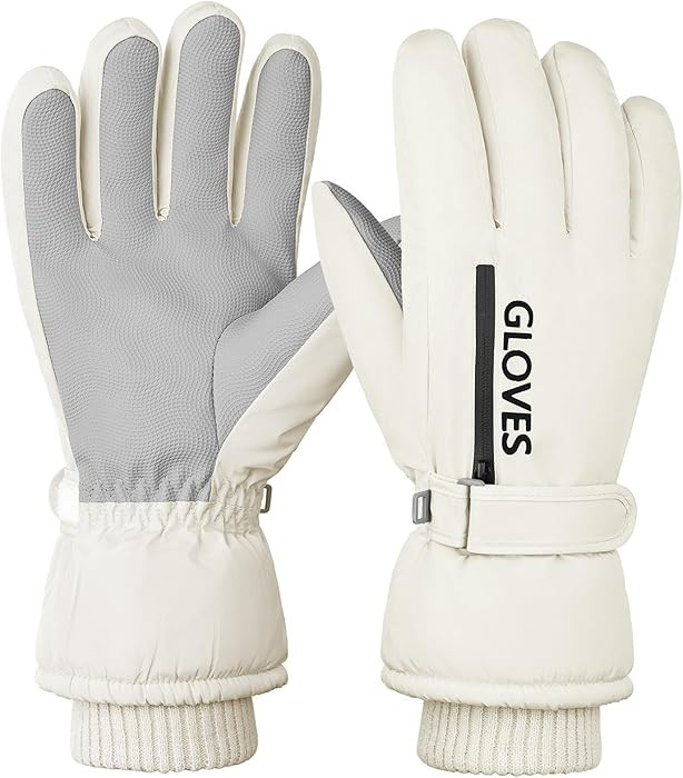 Women Ski Gloves Winter Waterproof Touchscreen Hand Warming Sports Gloves | Amazon (US)