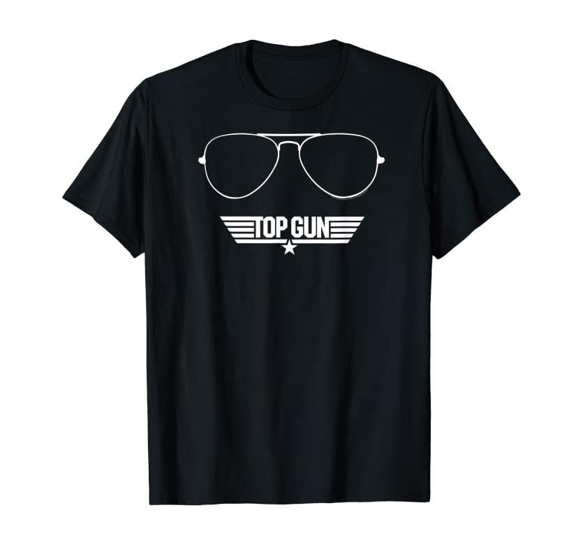 Top Gun Linear Sunglasses & Logo T-Shirt | Amazon (US)