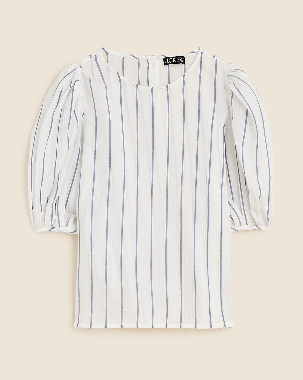 Puff-sleeve top in sheer gauze | J. Crew US