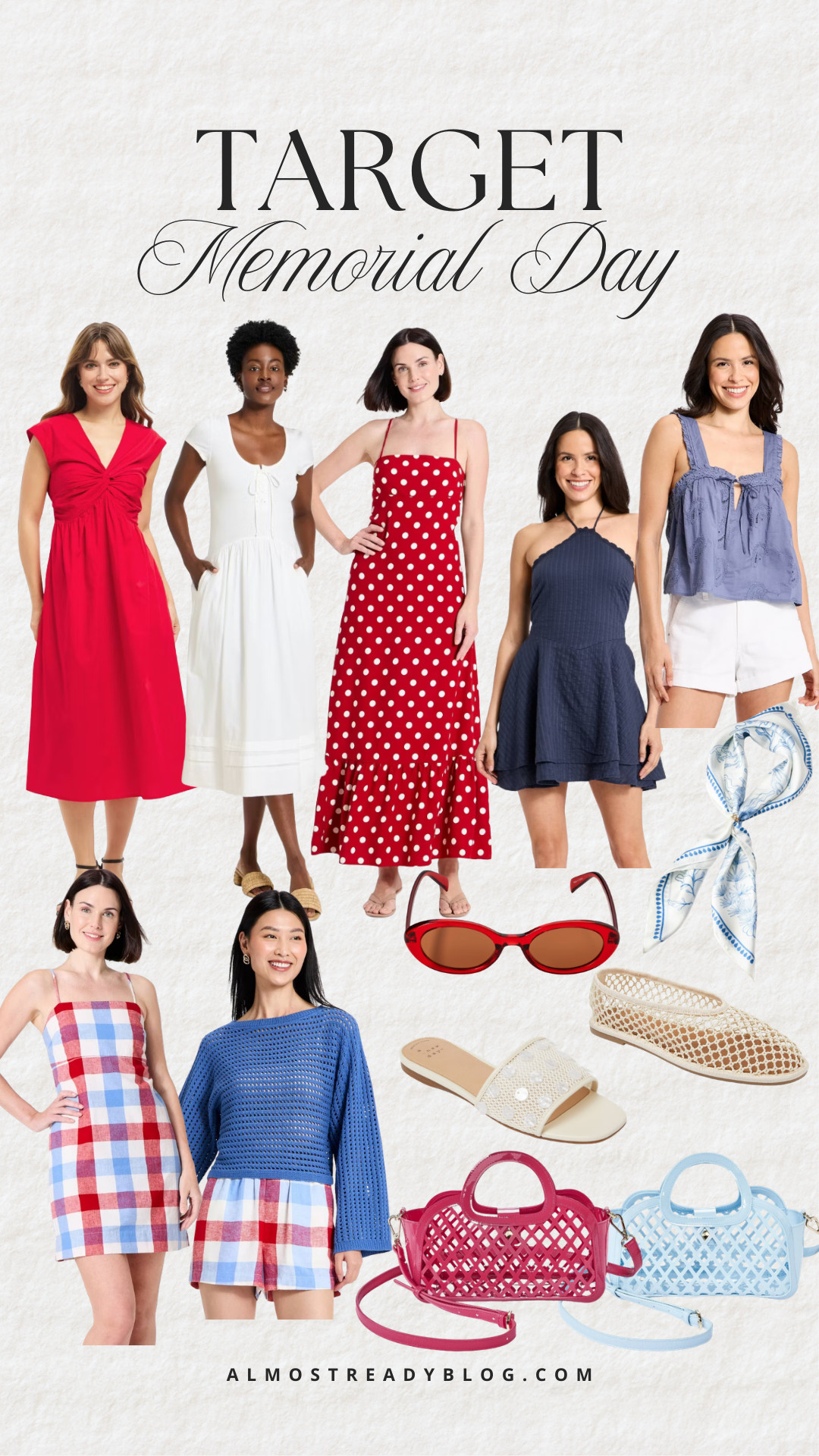 Target Meorial Day outfit ideas, 4th of July Outfit ideas, white dress, red dress, polka dot, Memorial Day accessories, 4th of July accessories, amanda west, almostreadyblog 

 

#LTKmomlife #LTKOver40
