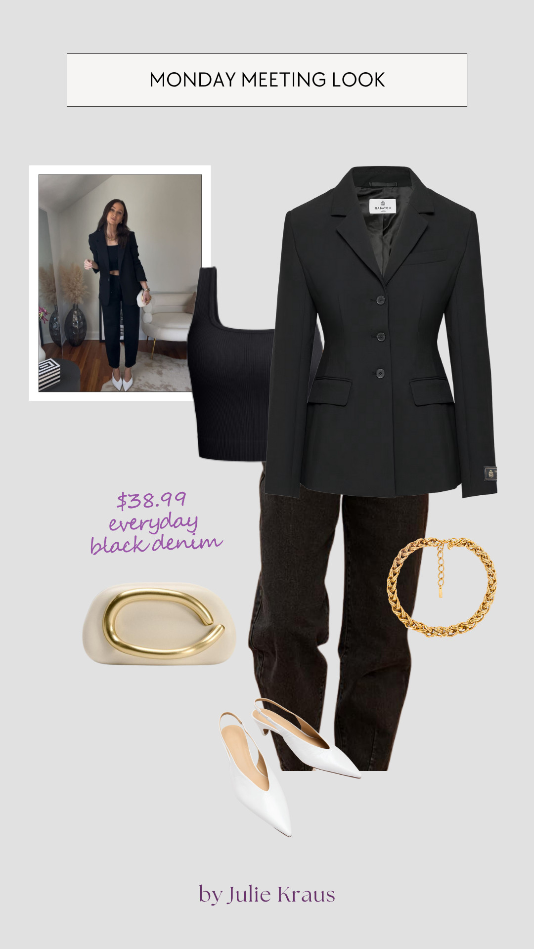 Chic going out look with the barrel sweatpant jean. True to size! 

 #LTKOver40 #LTKFindsUnder100 #LTKStyleTip