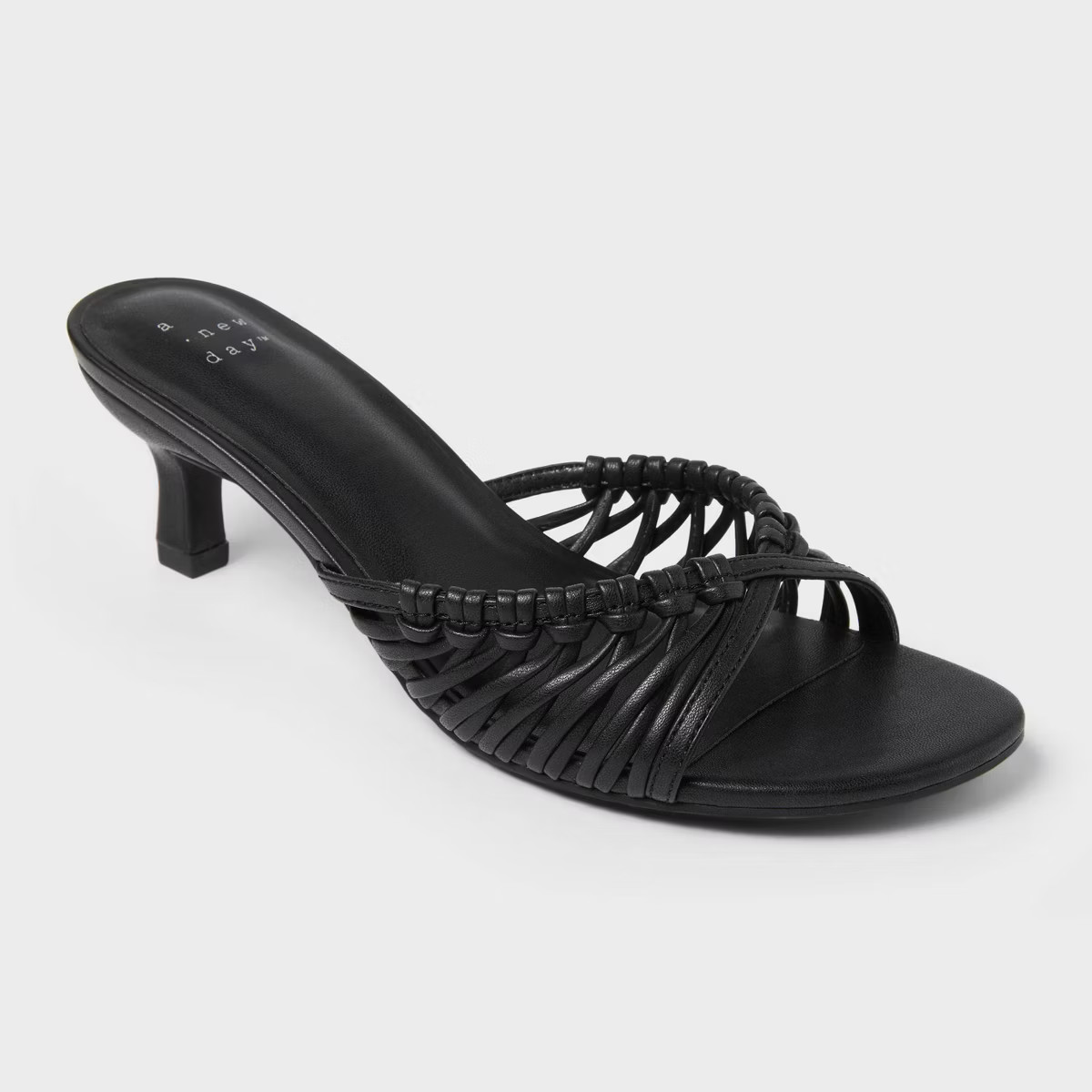 Women's Clarisse Metallic Strappy Kitten Heels with Memory Foam Insole - A New Day™ | Target