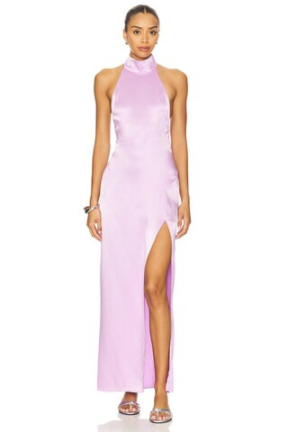 x REVOLVE Halter Maxi Dress in Lavender | Revolve Clothing (Global)