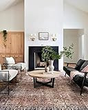 Chris Loves Julia x Loloi Jules JUL-02 Terracotta / Multi Oriental Area Rug 7'-6" x 9'-6 | Amazon (US)