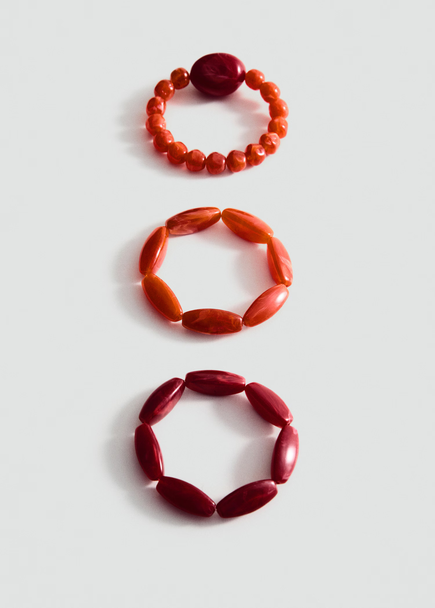 Set of 3 combined ball bracelets - Women | MANGO USA | Mango (US/MX/AU)