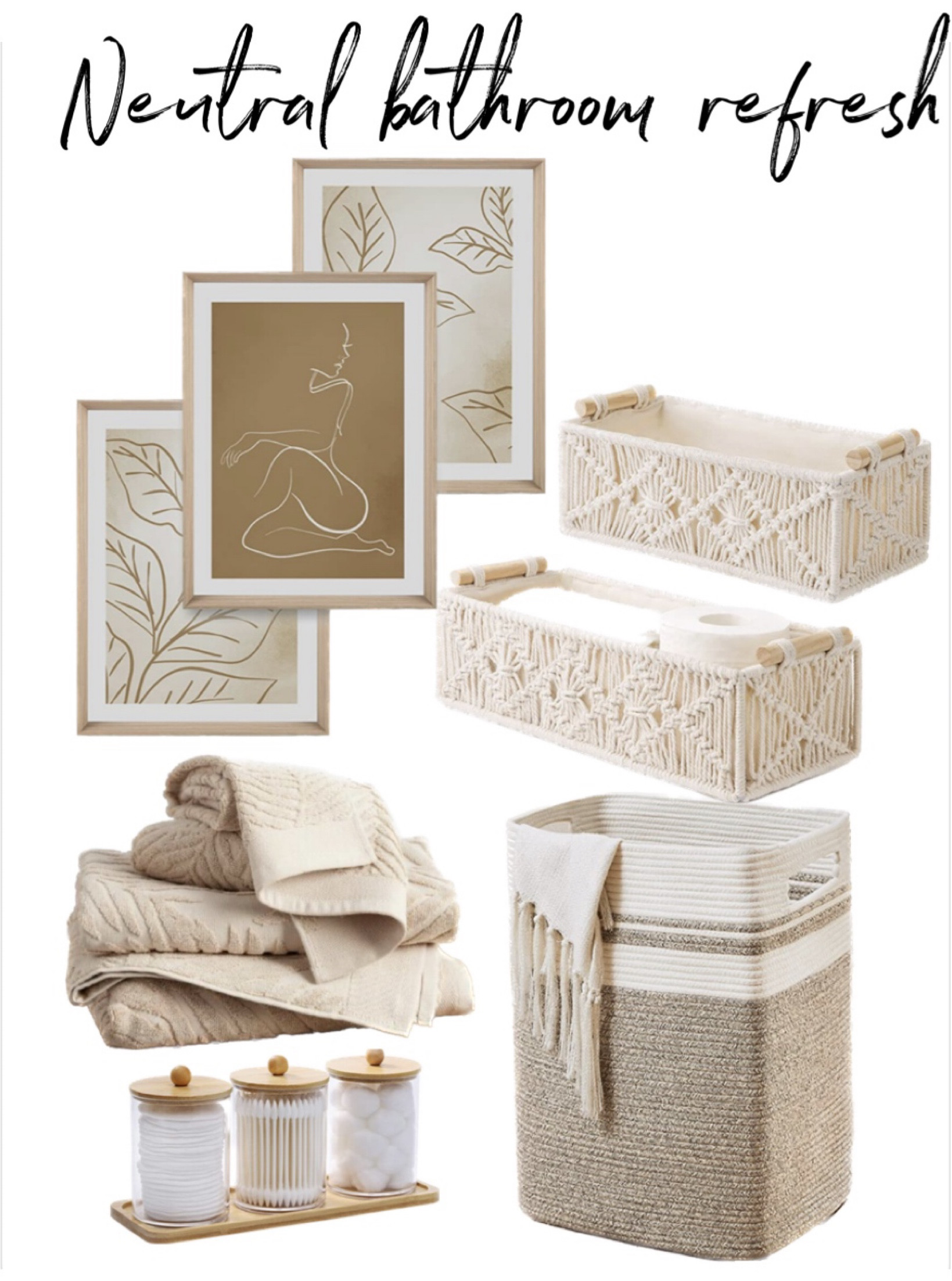 Neutral Boho Bathroom refresh inspo🤍perfect for an apartment or small space! 
🫶🏼

#LTKstyletip #LTKhome