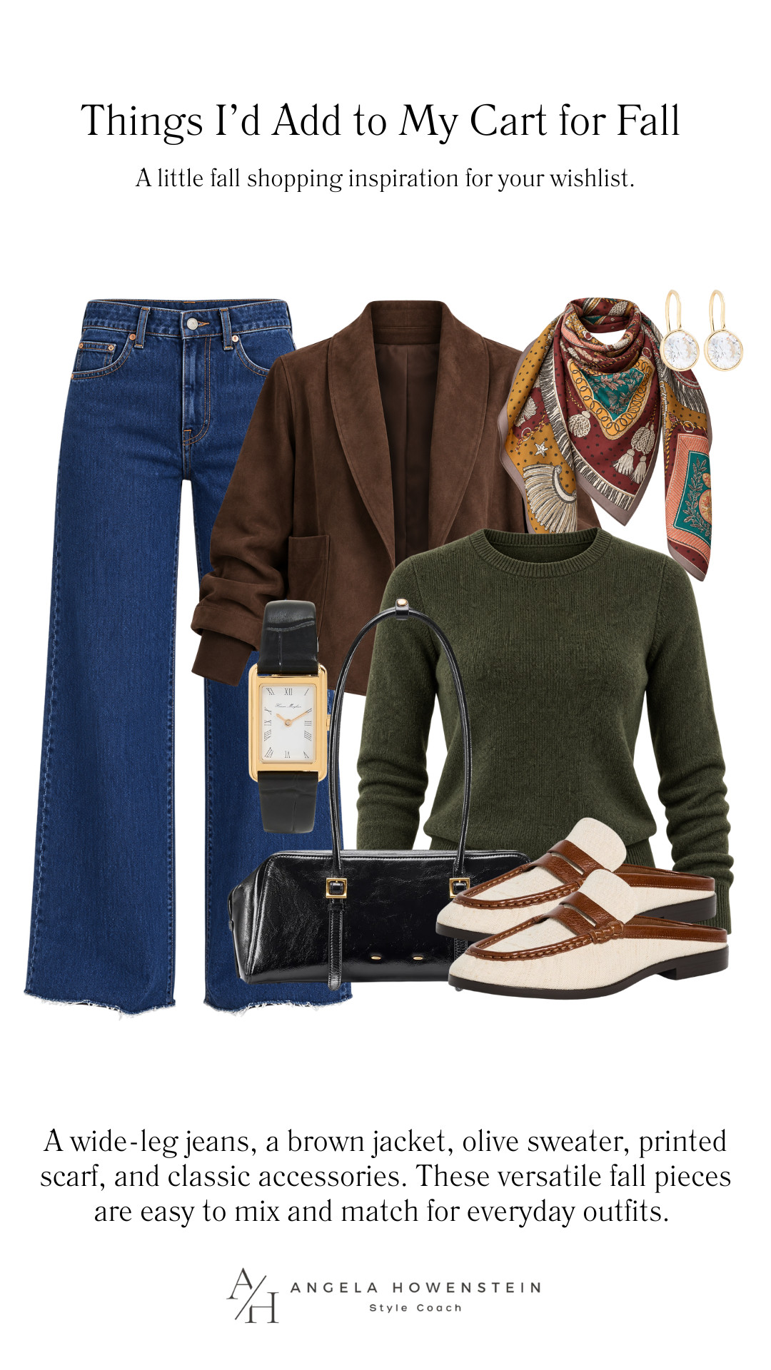 A little fall shopping inspiration for your wishlist! I’m loving the rich brown, olive, and classic denim mix, plus a few accessories that can instantly make your everyday outfits feel more pulled together.

👩‍💻 LTK PRO TIPS
❤️ Heart = Support my posts ;-)
🔖 Save = Get sale & restock alerts for the things you love!
📋 Lists = Keep favorites organized (List ideas: Christmas, Birthdays, and Vacations!)
📲 Share = Send lists and products to a friend (or your daughters like me).
💬 Comment = Ask me anything, and I’ll answer. ;-) 

 #LTKootd #LTKSeasonal #LTKOver40