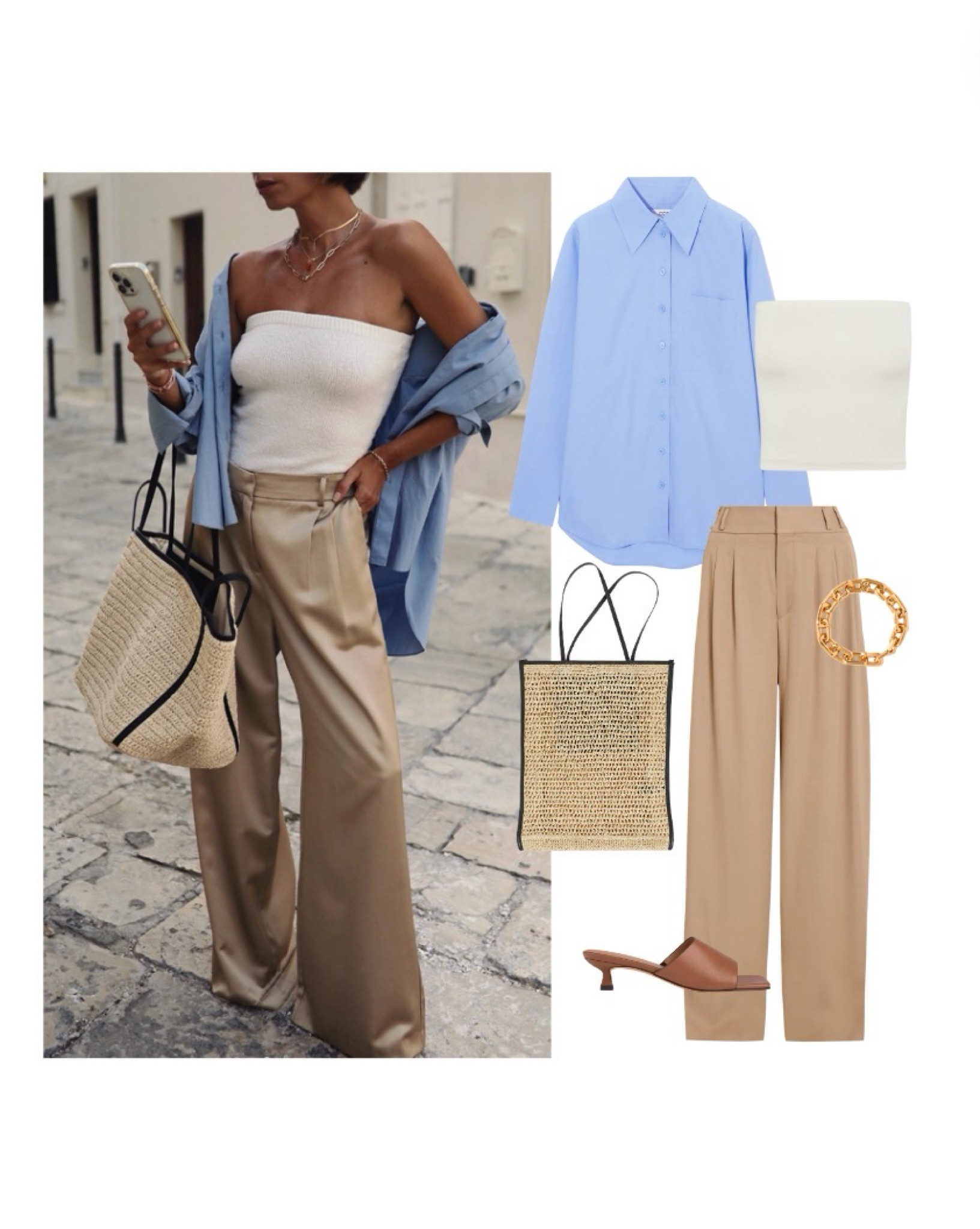 Summer dressing? Take a blue shirt & camel pants! #stealherstyle Shop the exact products below 🩵

#LTKSeasonal #LTKaustralia #LTKstyletip