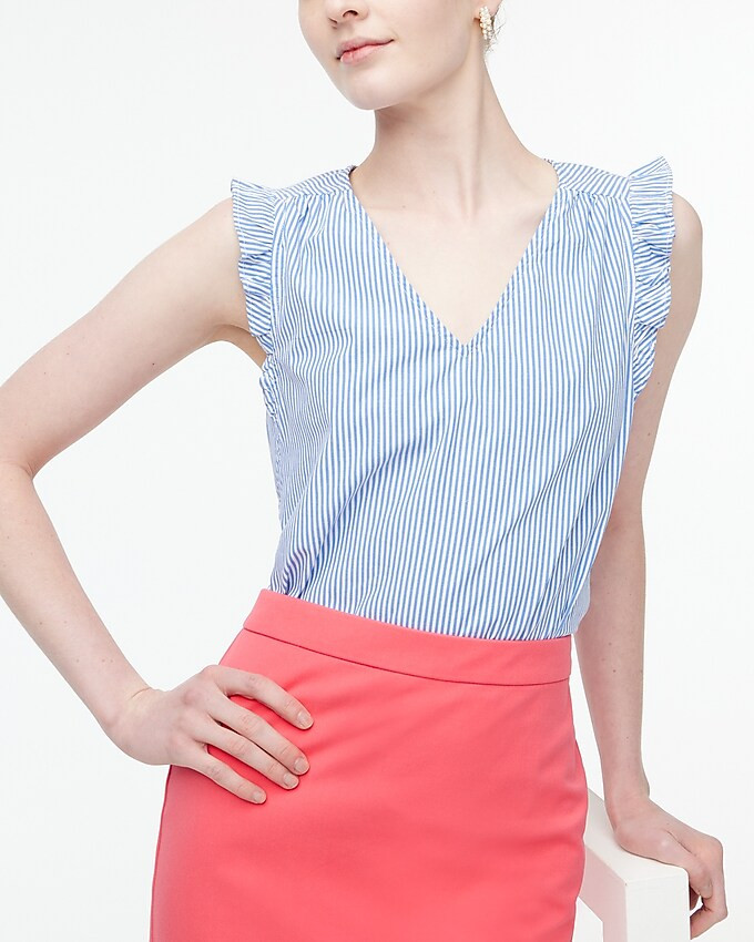 Sleeveless ruffle top | J.Crew Factory