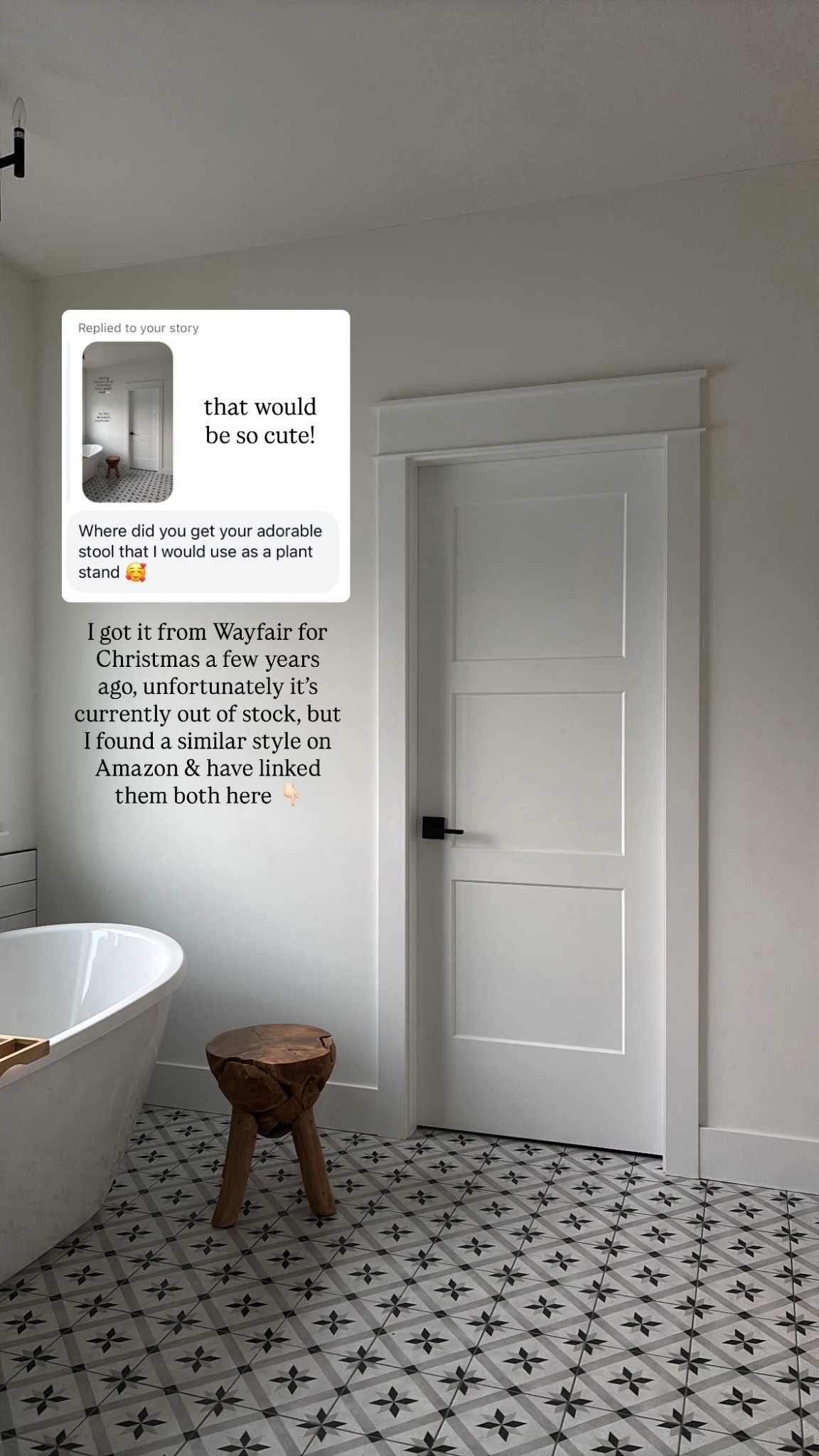 I got my wood stool from Wayfair Canada for Christmas a few years ago, unfortunately it’s currently out of stock, but I found a similar style on Amazon & have linked them both here 👇🏻

#LTKcanada #LTKhome