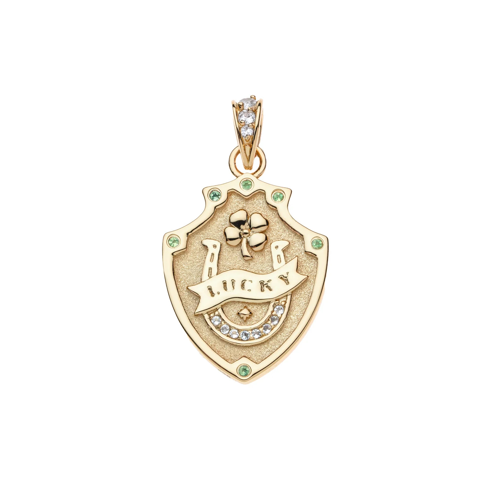 LUCKY Shield Pendant | Jane Win