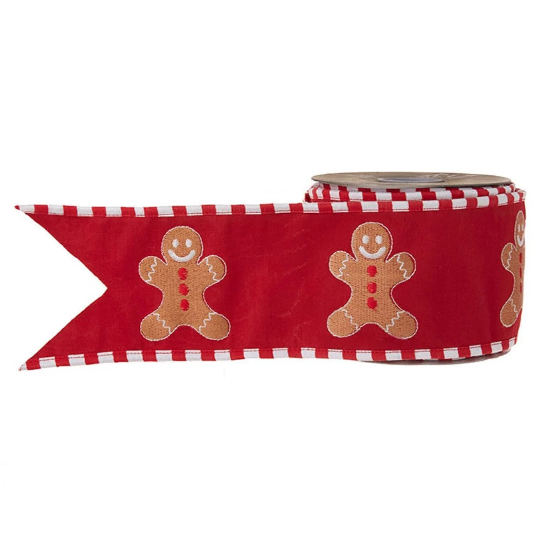 4 X 10 Yds Gingerbread Wired Ribbon - Etsy | Etsy (US)