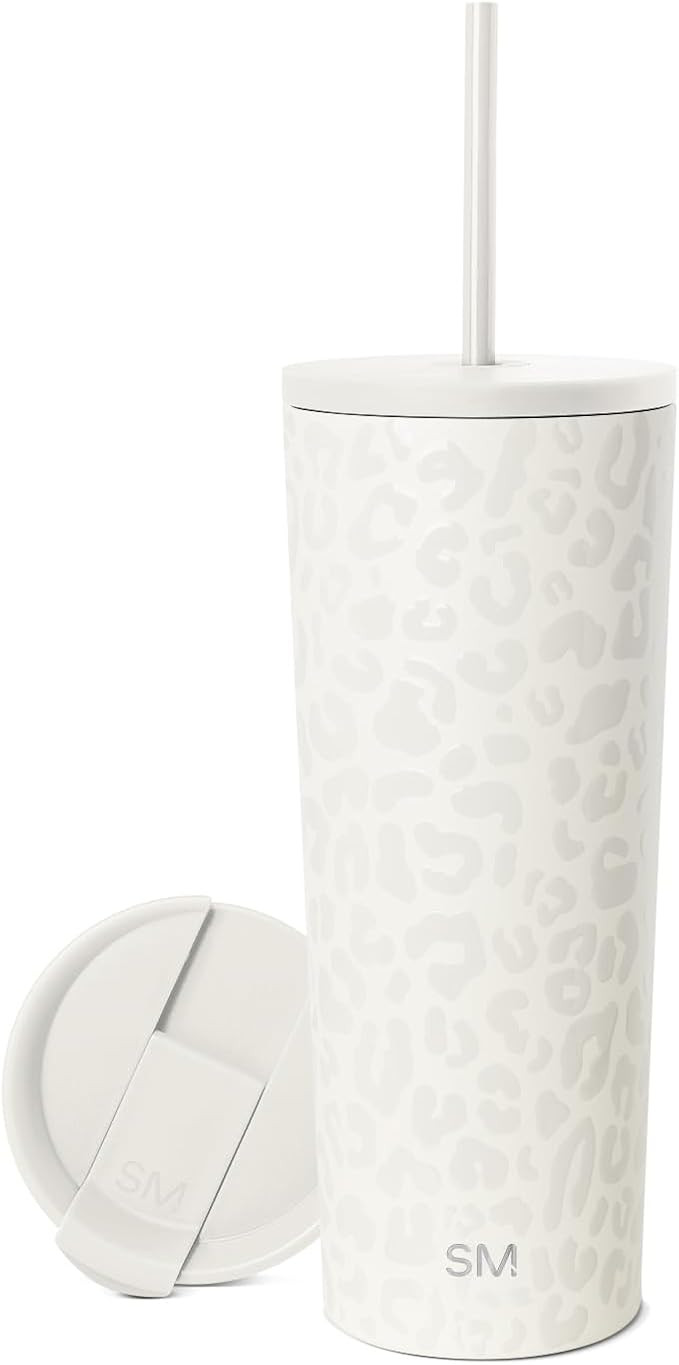 Simple Modern Insulated Tumbler with Lid and Straw | Iced Coffee Cup Reusable Stainless Steel Wat... | Amazon (US)