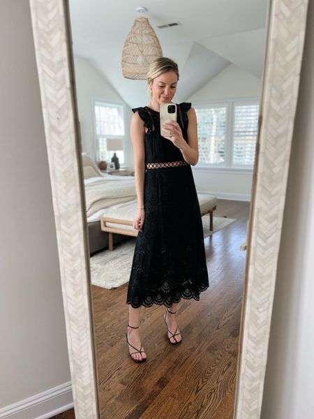 My favorite black dress is back in stock & perfect for summer wedding and events  // I’m 5’5 and wearing size 2 // black strappy heels fit tts 

Little black dress, wedding guest dress, date night, event dress 

#LTKwedding #LTKstyletip #LTKSeasonal