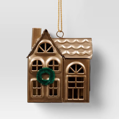 Christmas House Ornament Bronze Finish Single Chimney - Wondershop™ | Target