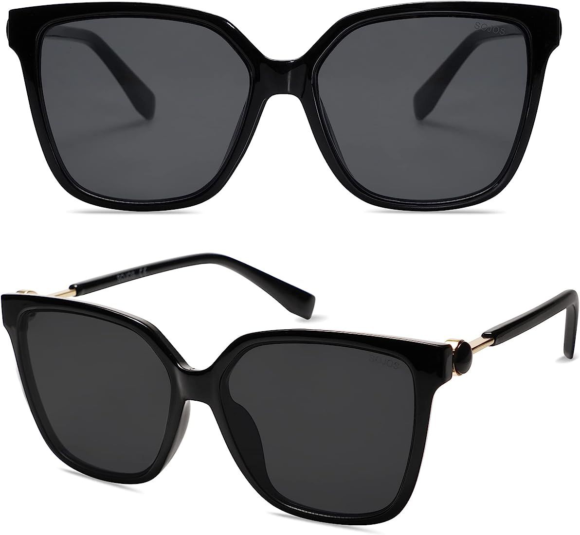 SOJOS Oversized Square Sunglasses for Women Trendy Fashion UV Protection Lens Womens Shades Sunglass | Amazon (US)