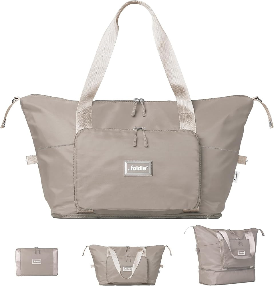 The Foldie Foldable Travel Bag for Women - 40L Weekender Bag with Multiple Pockets - Carry On Exp... | Amazon (US)