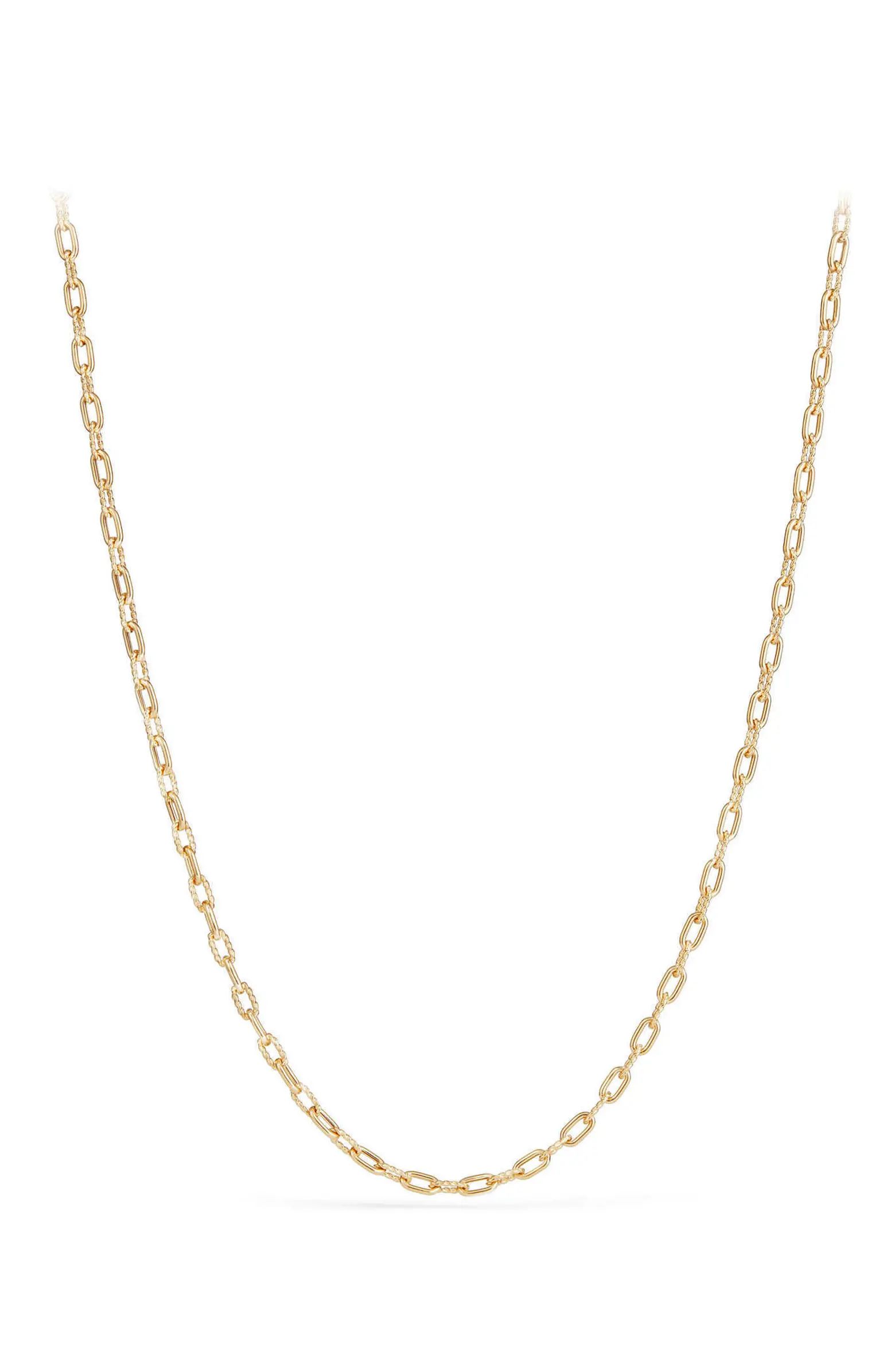 DY Madison Thin Chain Necklace in 18K Gold | Nordstrom