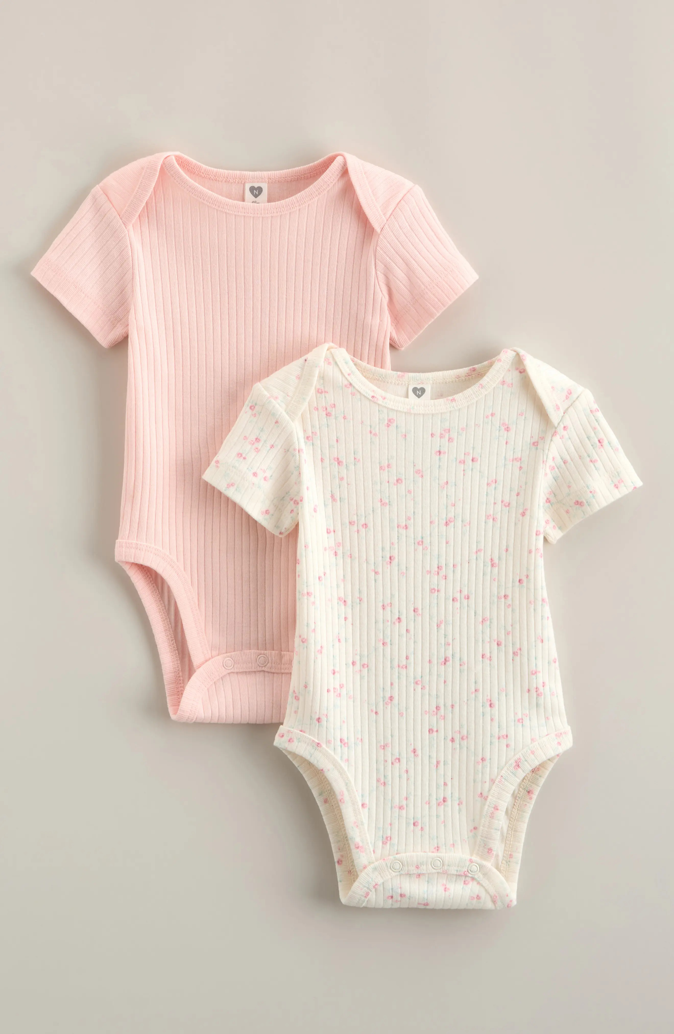 Assorted 2-Pack Cotton Blend Rib Bodysuits (Women) | Nordstrom | Nordstrom