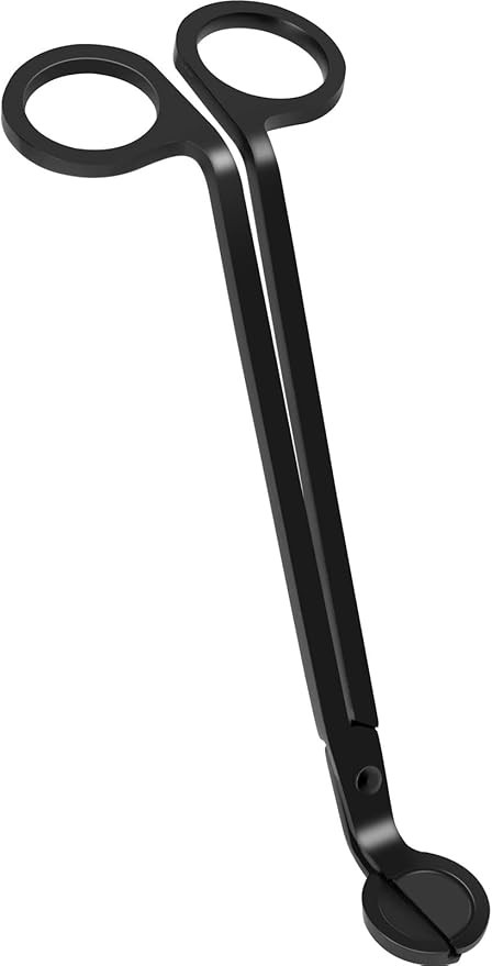 UOMIHAAZ Polished Wick Trimmer, Premium Candle Scissors, Stainless Steel Wick Clipper Cutter (Bla... | Amazon (US)