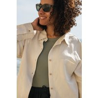Rapanui Clothing Women's Linen Shirt in Beige | Size: 10 | Debenhams UK