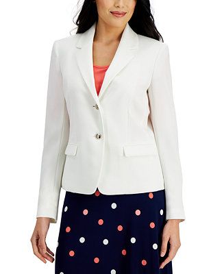Two-Button Blazer, Regular and Petite Sizes | Macy's